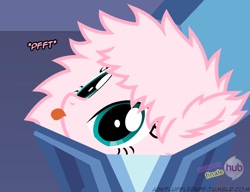 Size: 650x500 | Tagged: safe, artist:mixermike622, derpibooru import, oc, oc only, oc:fluffle puff, princess twilight sparkle (episode), hub logo, mystery box of plot importance, single panel, solo