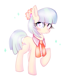 Size: 1198x1370 | Tagged: safe, artist:crocelif, coco pommel, earth pony, pony, female, mare, solo, two toned mane