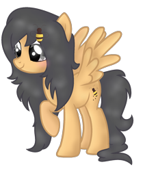 Size: 1222x1444 | Tagged: safe, artist:tenebristayga, oc, oc only, pegasus, pony, blushing, simple background, solo, transparent background