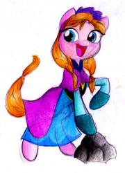 Size: 1536x2136 | Tagged: safe, artist:jazz-dafunk, derpibooru import, pony, anna, cute, disney, female, frozen (movie), mare, ponified, princess anna, solo