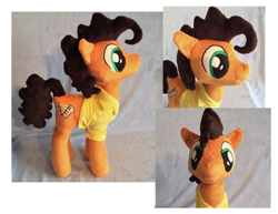 Size: 1308x1011 | Tagged: safe, artist:sophillia, cheese sandwich, pinkie pride, irl, photo, plushie, solo, that was fast