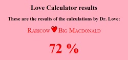 Size: 613x288 | Tagged: safe, big macintosh, big macdonalds, love calculator, raricow, text, text only