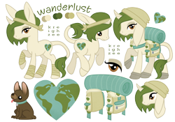 Size: 1000x700 | Tagged: safe, artist:ivyhaze, derpibooru import, oc, oc only, oc:wanderlust, dog, donkey, hybrid, mule, muleicorn, pony, unicorn, earth, pet oc, solo