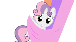 Size: 6830x3840 | Tagged: safe, artist:pyschedelicskooma, derpibooru import, sweetie belle, fabric, simple background, solo, transparent background, vector