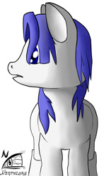 Size: 595x946 | Tagged: safe, artist:nightcoreanimations, oc, oc only, ponified, solo