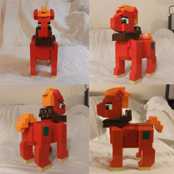 Size: 768x768 | Tagged: safe, artist:fian-gard, derpibooru import, big macintosh, earth pony, pony, lego, male, photo, stallion