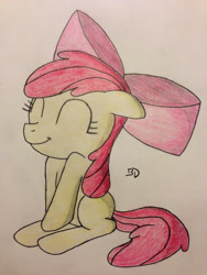 Size: 2448x3264 | Tagged: safe, artist:bobdude0, derpibooru import, apple bloom, solo, traditional art