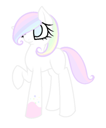 Size: 496x600 | Tagged: safe, artist:katrueyumenikki, oc, oc only, earth pony, pony, adoptable, pastel, solo