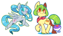 Size: 800x450 | Tagged: safe, artist:zhampy, derpibooru import, oc, oc only, oc:turnip tail, alicorn, earth pony, pony, alicorn oc, bandana, female, flying, mare, solo, unshorn fetlocks