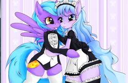 Size: 500x323 | Tagged: safe, artist:kayurita, derpibooru import, oc, oc only, oc:ishizko, pony, bipedal, clothes, cute, maid, tuxedo