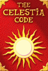 Size: 339x497 | Tagged: safe, fanfic, fanfic art, fanfic cover, the celestia code, the da vinci code