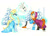 Size: 800x570 | Tagged: safe, artist:amy mebberson, derpibooru import, anna, disney, dragonified, elsa, frozen (movie), olaf, ponified