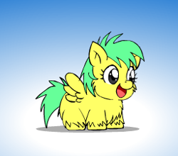 Size: 256x225 | Tagged: safe, artist:marcusmaximus, fluffy pony, pegasus, pony, female, mare, solo, wings