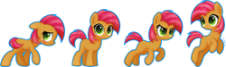 Size: 1827x550 | Tagged: safe, artist:ctb-36, derpibooru import, babs seed, earth pony, brown coat, covering, female, filly, freckles, solo, two toned mane