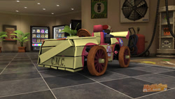 Size: 1024x576 | Tagged: safe, derpibooru import, apple bloom, 3d, crusader's cruiser, kart, modnation racers, solo