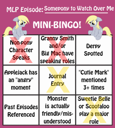 Size: 461x510 | Tagged: safe, pony, somepony to watch over me, bingo, mane, mini-bingo