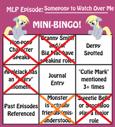 Size: 461x510 | Tagged: safe, pony, somepony to watch over me, bingo, mane, mini-bingo