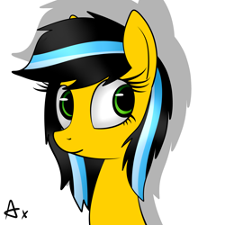 Size: 5000x5000 | Tagged: safe, artist:axioma_dice, oc, oc only, pony, absurd resolution, bust, female, mare, portrait, solo