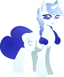 Size: 865x1043 | Tagged: safe, artist:rariedash, oc, oc only, oc:stellar crystal, pony, unicorn, cutie mark, female, hooves, horn, lineless, mare, simple background, smiling, solo, transparent background