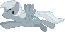 Size: 8065x4000 | Tagged: safe, artist:silvervectors, silverspeed, pegasus, pony, absurd resolution, background pony, cutie mark, eyes closed, female, flying, mare, simple background, solo, transparent background, vector