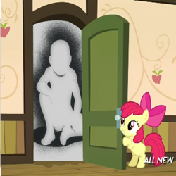 Size: 400x400 | Tagged: safe, apple bloom, somepony to watch over me, apple closet, door, exploitable meme, fullmetal alchemist, meme, truth