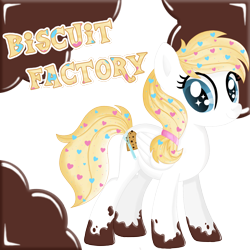 Size: 2000x2000 | Tagged: safe, artist:theodoresfan, oc, oc only, oc:biscuit factory, earth pony, pony, solo, wingding eyes