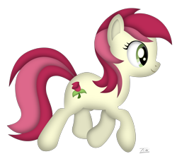 Size: 7040x6619 | Tagged: safe, artist:tim244, roseluck, earth pony, pony, absurd resolution, female, mare, solo, two toned mane, white coat