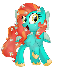 Size: 747x900 | Tagged: safe, artist:regkitty, oc, oc only, oc:fable, breezie, freckles, solo