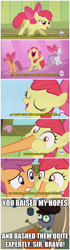 Size: 1020x3635 | Tagged: safe, apple bloom, scootaloo, sweetie belle, somepony to watch over me, cutie mark crusaders, futurama, image macro, meme, tinny tim