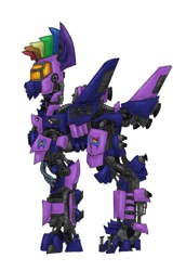 Size: 741x1077 | Tagged: safe, artist:sethhm, firefly, rainbow blaze, crossover, jaeger, jaeger pony, pacific rim, solo