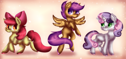 Size: 8389x3912 | Tagged: safe, artist:plaguedogs123, apple bloom, scootaloo, sweetie belle, cutie mark crusaders