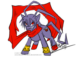 Size: 800x600 | Tagged: safe, artist:hinata-teh-lefty, disgaea, laharl, ponified, solo