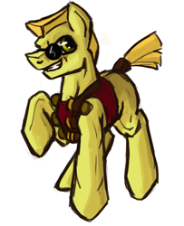 Size: 1024x1260 | Tagged: safe, artist:tracymod, duke nukem, ponified, simple background, solo, white background