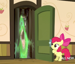 Size: 425x363 | Tagged: safe, apple bloom, somepony to watch over me, 1000 hours in ms paint, apple closet, exploitable meme, ghostbusters, meme, ms paint, slimer