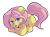 Size: 1090x814 | Tagged: safe, artist:squiby-327, posey, earth pony, pony, g1, ask posey, blank flank, female, g1 to g4, generation leap, looking at you, mare, simple background, solo, transparent background