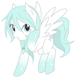 Size: 435x450 | Tagged: safe, artist:snowshine-pony, oc, oc only, oc:snow shine, pegasus, pony, solo