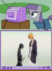 Size: 498x682 | Tagged: safe, maud pie, bleach (manga), exploitable meme, kuchiki rukia, kurosaki ichigo, meme, obligatory pony, tv meme