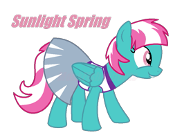 Size: 895x697 | Tagged: safe, artist:monkfishyadopts, spring step, sunlight spring, base used, cheerleader, lip bite, ms paint, solo