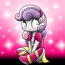 Size: 855x855 | Tagged: safe, artist:naught important, sweetie belle, equestria girls, blushing, cute, diasweetes, solo