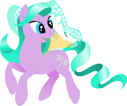 Size: 1500x1254 | Tagged: safe, artist:frostwillow, high flyer, g1, g1 to g4, generation leap, simple background, solo, summer wing ponies