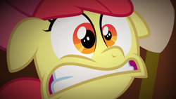 Size: 10639x6000 | Tagged: safe, artist:byteslice, apple bloom, somepony to watch over me, .svg available, absurd resolution, nightmare fuel, solo, vector