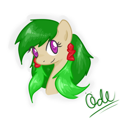 Size: 600x600 | Tagged: safe, artist:ijustloveit619, oc, oc only, oc:öde, earth pony, pony, bust, portrait, solo