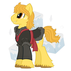 Size: 1000x1000 | Tagged: safe, artist:fuutachimaru, earth pony, pony, crossover, frozen (movie), kristoff, ponified, solo