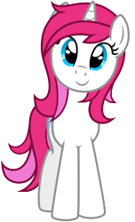 Size: 1215x2000 | Tagged: safe, artist:theodoresfan, oc, oc only, pony, unicorn, simple background, smiling, solo, transparent background, vector