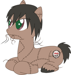 Size: 446x467 | Tagged: safe, artist:valichan, kakuzu, naruto, ponified, solo