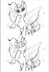 Size: 1039x1550 | Tagged: safe, oc, oc only, mothpony, original species, moth pony general