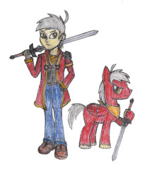 Size: 843x948 | Tagged: safe, artist:swordmaster200, oc, oc only, pegasus, pony, equestria girls, alternate universe, cloud mane, equestria chronicles, human ponidox, sword