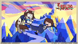 Size: 750x422 | Tagged: safe, adventure time, bioshock infinite, elizabeth, equestria infinite, human ponidox, mirror, parody, ponified