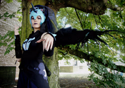 Size: 3693x2620 | Tagged: safe, artist:reiichi5, nightmare moon, human, cosplay, irl, irl human, photo, solo