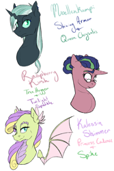 Size: 2000x3000 | Tagged: safe, artist:farewelldecency, oc, oc only, dracony, hybrid, crack shipping, interspecies, interspecies offspring, magical lesbian spawn, offspring, parent:princess cadance, parent:queen chrysalis, parent:shining armor, parent:spike, parent:tree hugger, parent:twilight sparkle, parents:shining chrysalis, parents:spikedance